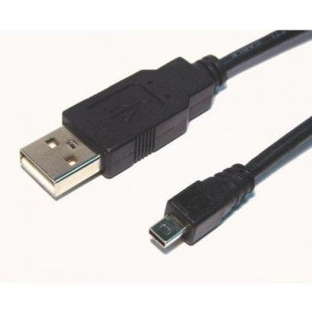 AQ xaqcc65018 Mini USB 8pin - USB 2.0 A kabel, M/M, 1,8m