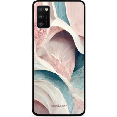 Pouzdro Mobiwear Glossy Samsung Galaxy A41 - G026G - Růžový a zelenkavý mramor – Zboží Mobilmania