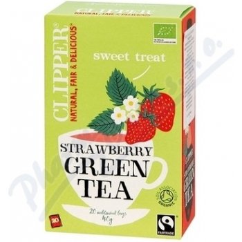 Clipper čaj green Tea with Strawberry flavour 20 x 2 g