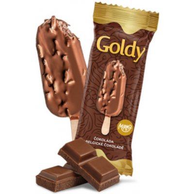 Miamo GOLDY čokoláda v belgické čokoládě s mandlemi 120 ml – Zboží Mobilmania