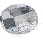 Bellatex Adéla prošívaný kulatý 40 cm Patchwork šedá – Zboží Dáma