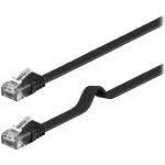 MicroConnect V-UTP6005S-FLAT UTP CAT6, 0.5m, černý – Sleviste.cz