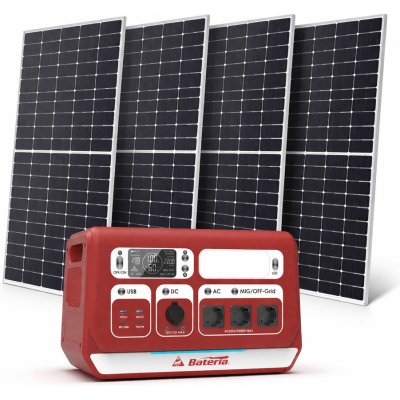 BATERIA solární sestava 455 Wp 2048 Wh 2200 W BAT-HESS-2MG-FVE počet solárních panelů 4 – Zbozi.Blesk.cz