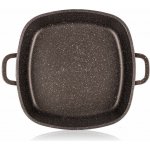 BANQUET Pekáč s nepřilnavým povrchem PREMIUM Dark Brown 28x28x8 cm s poklicí s aroma knobem – Zboží Dáma