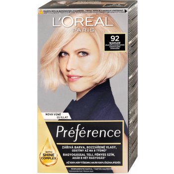 L'Oréal Féria Preférence 92 velmi světlá blond duhová
