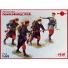 Sběratelský model ICM French Infantry 1914 4 fig. 35682 1:35