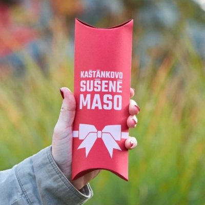 Kaštánkovo sušené maso Dárková krabička se sušeným masem Vepřové česnekové 50 g – Hledejceny.cz