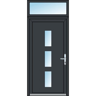 OknaDvereNaMiru.cz Vchodové dveře STYL 1431 + Nadsvětlík 90 x 220 cm – Zboží Mobilmania
