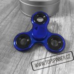 Fidget spinner kovový modrý – Zboží Mobilmania