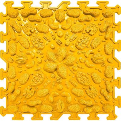 OrtoNature Masážní ortopedická podložka Ořechy měkká žlutá – Zboží Dáma