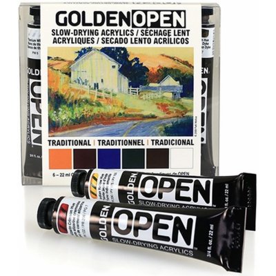 Sada akrylových barev Open 6x22 ml Golden – Zboží Dáma
