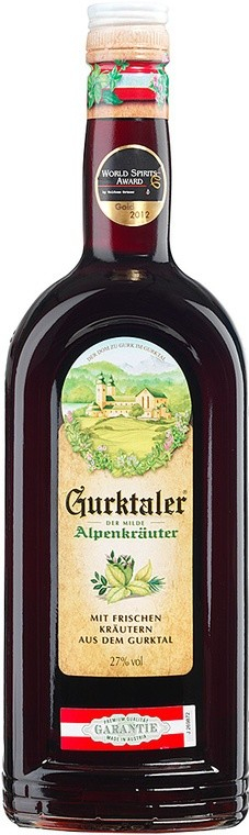 Gurktaler Alpenkräuter 27% 1 l (holá láhev)