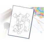 Radost v písku Šablona na pískování štěňátko s kostí A4 210 x 297 mm – Zboží Mobilmania