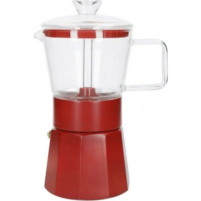La Cafetière Verona Skleněný moka kávovar, červená, pro 6 šálků – Zbozi.Blesk.cz