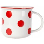 Český porcelán Hrnek porcelánový TINA ČERVENÝ PUNTÍK 250 ml – Sleviste.cz