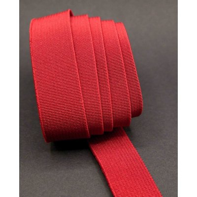 Barevná pruženka - vínová - šířka 2 cm – Zboží Dáma