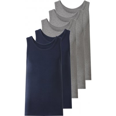 Esmara Kids dětská košilka nátělník 5 kusů šedá / navy modrá – Hledejceny.cz