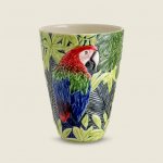 Bordallo Pinheiro Váza malovaná Macaw z kolekce Equatorial, v. 25cm x š. 18,7cm – Hledejceny.cz