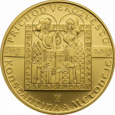 ČNB Zlatá mince 10000 Kč Příchod věrozvěstů Konstantina a Metoděje 2013 1 oz – Zboží Mobilmania