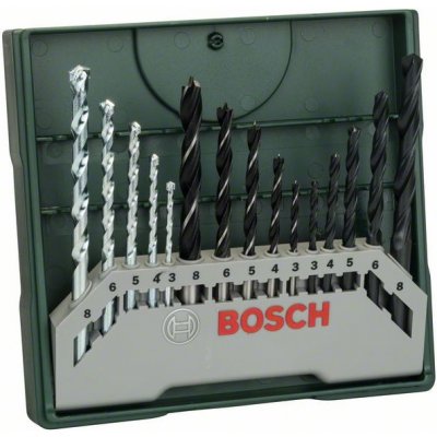 BOSCH 15-dílný Mini-X-Line-Set vrtáku - 2607019675 2607019675 – Zbozi.Blesk.cz