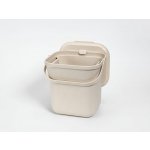 Plastia Koš na bioodpad s vložkou slonová kost s kávovou sedlinou 8l – Zboží Mobilmania