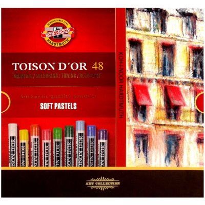 KOH-I-NOOR Křída prašná kulatá souprava TOISON D´OR 8516 48 barev – Zboží Dáma