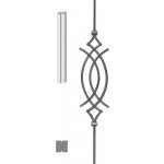 Kovoinox Tyč 12 x 12 x 950 mm, ornament nýtovaný 570 x 165 mm – Hledejceny.cz
