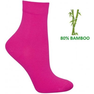Tuptusie Bambusové ponožky EXCLUSIVE fuxia