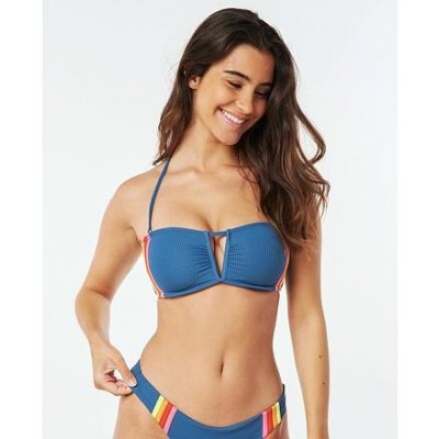 Rip Curl WAVE SHAPERS STRIPE BANDEAU Real Teal