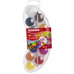 Kores vodové barvy 25mm/12bar + štětec – Zboží Dáma