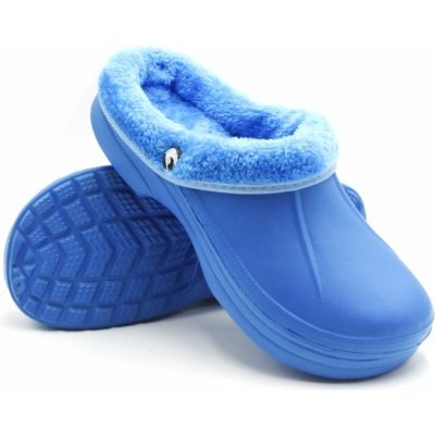 TexBase dámské clogsy plné s kožíškem sv. modrá – Zboží Dáma