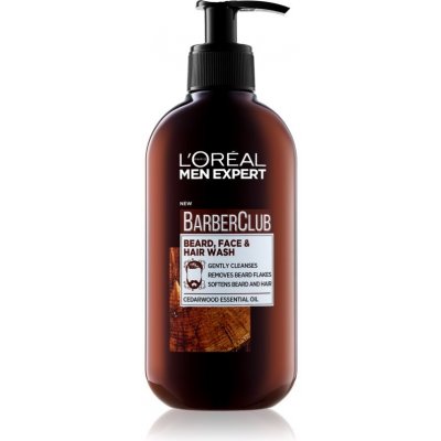 L'Oréal Men Expert Barber Club Beard + Face + Hair Wash 200 ml – Zboží Mobilmania