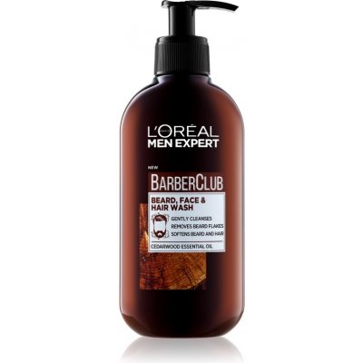 L'Oréal Men Expert Barber Club Beard + Face + Hair Wash 200 ml – Sleviste.cz