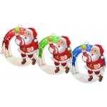Bauer Decor Akrylátová vánoční ozdoba kulatá Santa Claus tenis Modrá – Hledejceny.cz