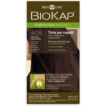 Biokap NutriColor Delicato barva na vlasy 4.05 kaštanovo čokoládová 140 ml