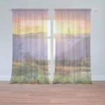Sablio Záclony Západ slunce nad lesem: 2ks 150x250cm – Hledejceny.cz