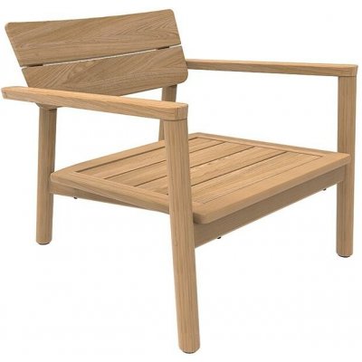 Jati Kebon Teakové nízké křeslo Lynn Teak, 73,8x77x68,6 cm, teak, bez sedáku – Hledejceny.cz
