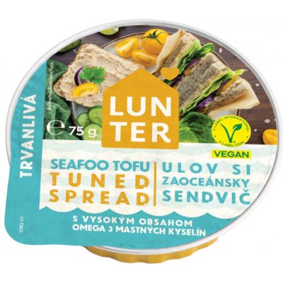 Lunter Pomazánka Seafoo Tofu Tuned spread trvanlivá 75 g – Zboží Dáma