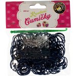 Loom Bands pletací gumičky tmavě modré 200ks + háček – Sleviste.cz