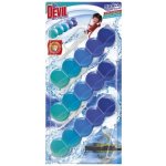 Dr. Devil WC Bicolor 5ball závěsný WC blok Polar aqua 3 x 35 g – Zboží Dáma