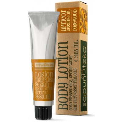 Sapunoteka Body Lotion Apricot tělový krém s meruňkovým a sezamovým olejem 175 ml – Zboží Dáma