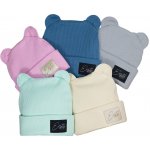 ESITO zimní žebrovaná čepice s oušky Color smetanová – Zboží Dáma