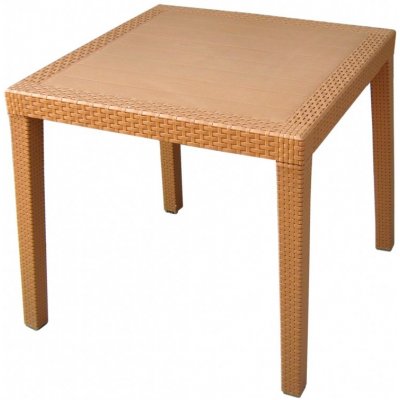 Mega Plast RATAN LUX 73 x 75,5 x 75,5 cm okrová – Hledejceny.cz
