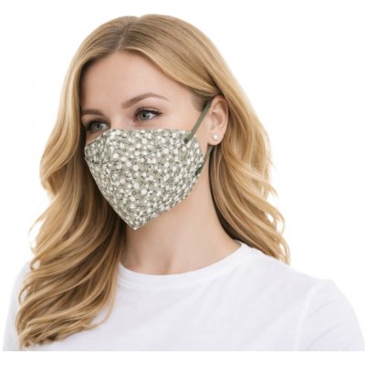 Balerina Czech Zdravotnický nanorespirátor FFP2 PFHM931 FISH TYPE Grey flowers – Zboží Mobilmania