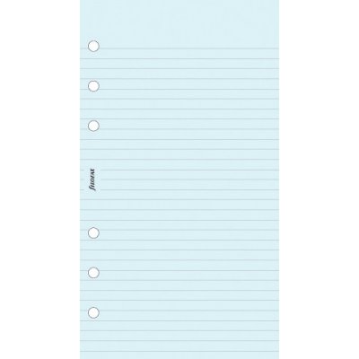 Filofax poznámkový papír linkovaný modrý 30 listů formát A6 – Hledejceny.cz