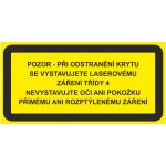 Pozor - při odstranění krytu samolepící vinylová fólie 52 x 105 mm – Zboží Dáma