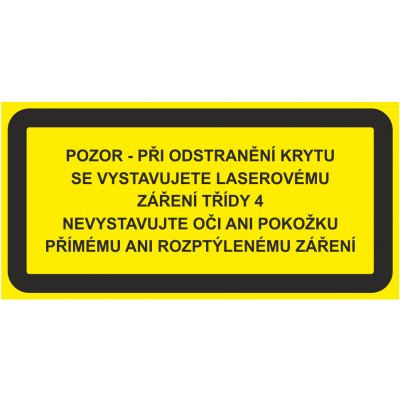 Pozor - při odstranění krytu samolepící vinylová fólie 52 x 105 mm – Zboží Dáma