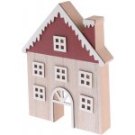 Domeček 11,5x14cm dřevěný bordó/přírodní – Hledejceny.cz