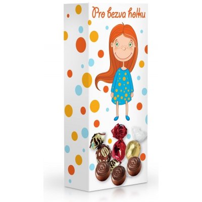 Selllot Čokoládové plněné pralinky Pro bezva holku 84 g – Zboží Dáma