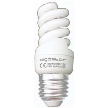Aigostar Úsporná žárovka E27 15W 6400K Studená bílá spirálová trubice